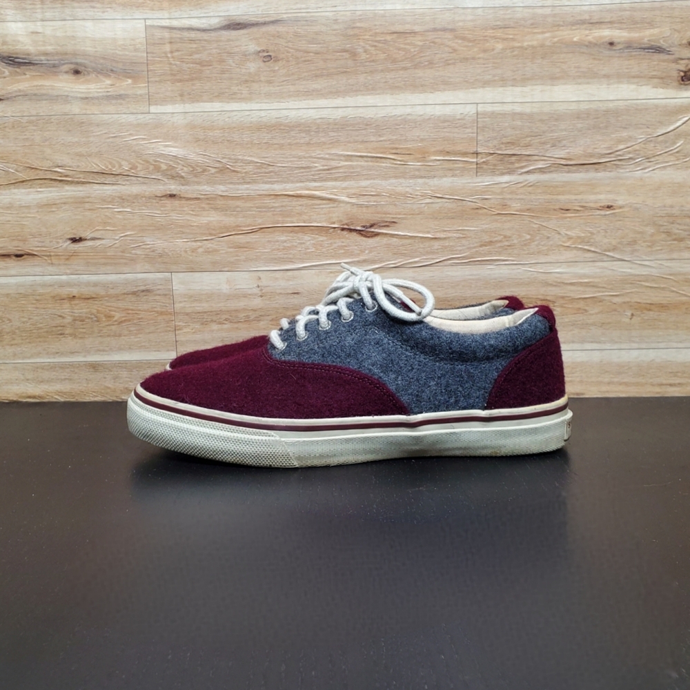 Sperry Bahama Top Sider Maroon Wool Men's Size 10.5M